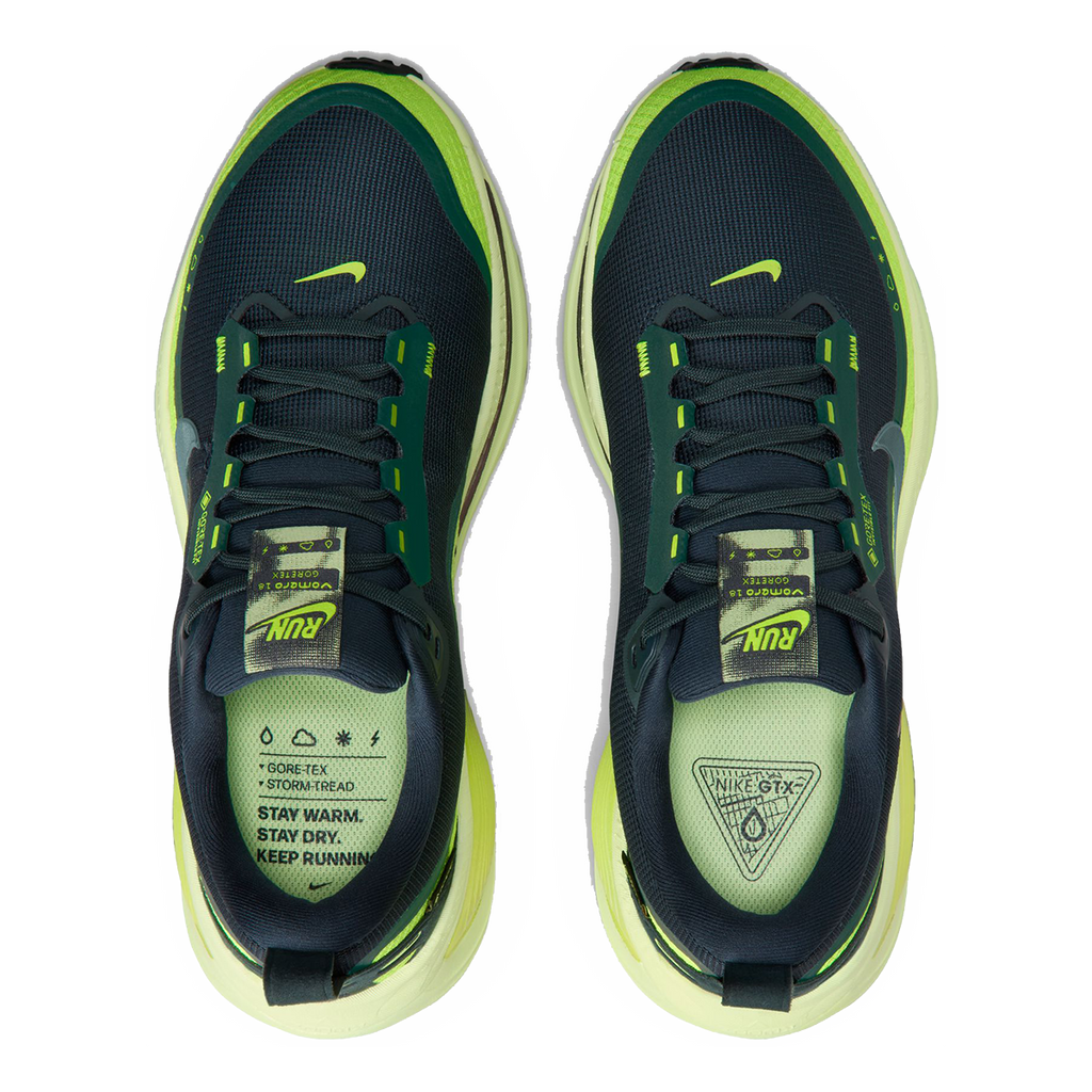 Nike Vomero 18 GORE-TEX — Seaweed - Seaweed-Lt Liquid Lime-Cyber — Size B — Width 9 — Back View