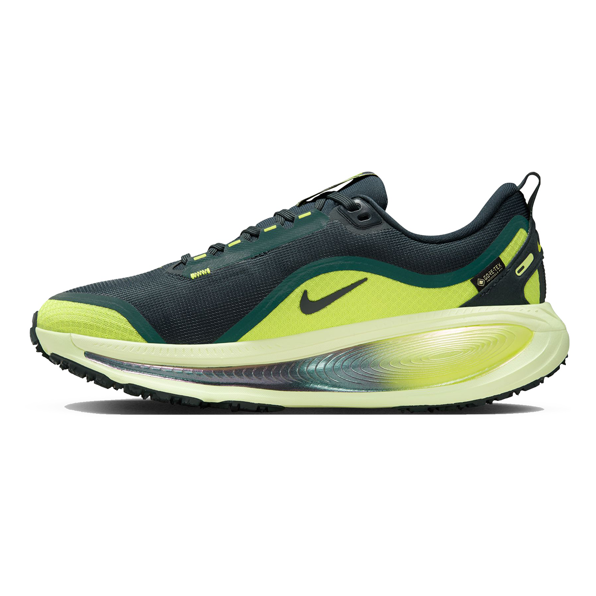 Nike Vomero 18 GORE-TEX — Seaweed - Seaweed-Lt Liquid Lime-Cyber — Size B — Width 9 — Side View