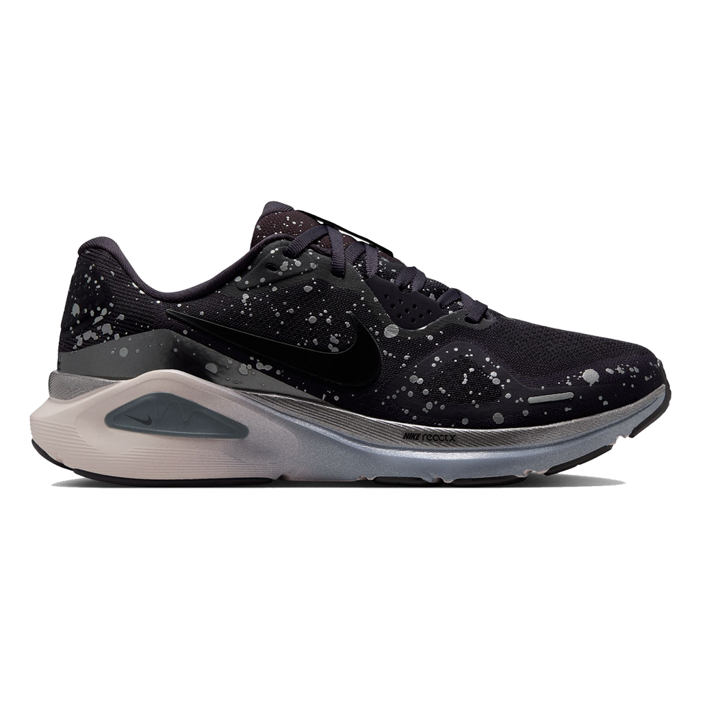 Nike Structure 26 SE — Cave Purple - Black - Mtlc Dark Grey — Size B — Width 7.5 — Front View
