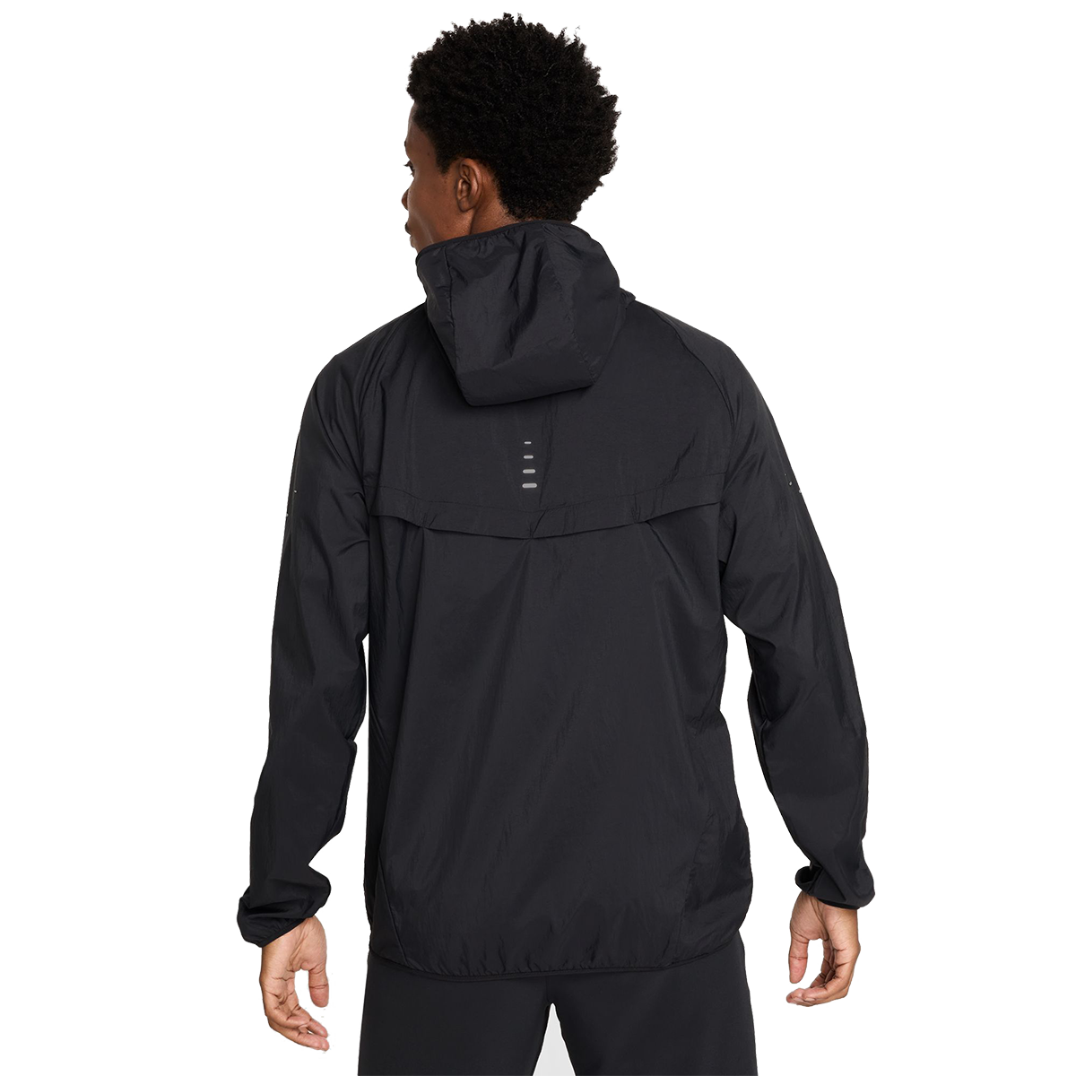 Nike Stride — Black - Black - Reflective Silver — Size Small — Side View