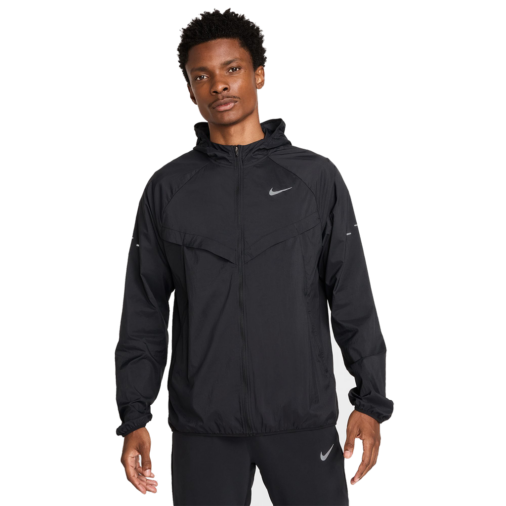 Nike Stride — Black - Black - Reflective Silver — Size Small — Front View