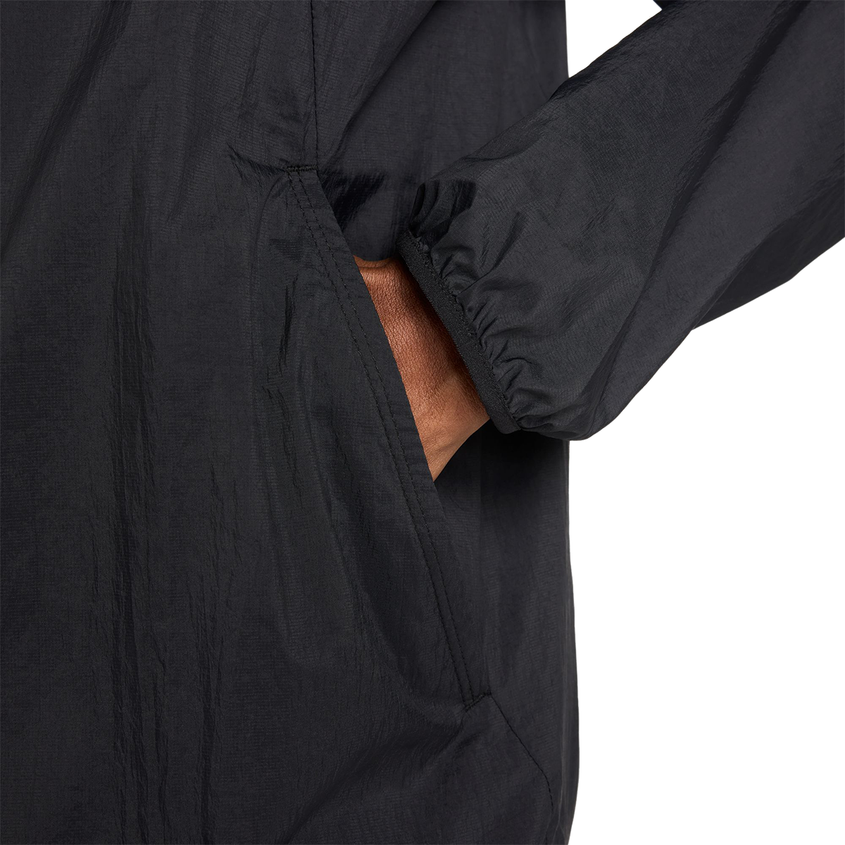 Nike Stride — Black - Black - Reflective Silver — Size Small — Detail View