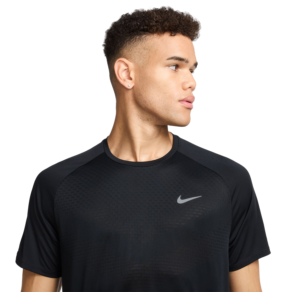 Nike Stride Shortsleeve — University Red - Reflective Silver — Size Small — Alternate View 33