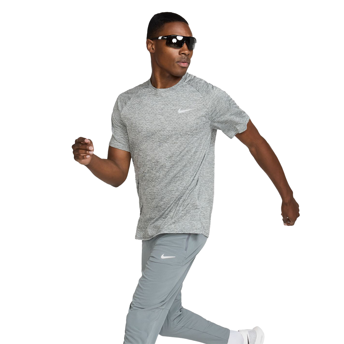 Nike Stride Shortsleeve — University Red - Reflective Silver — Size Small — Alternate View 8