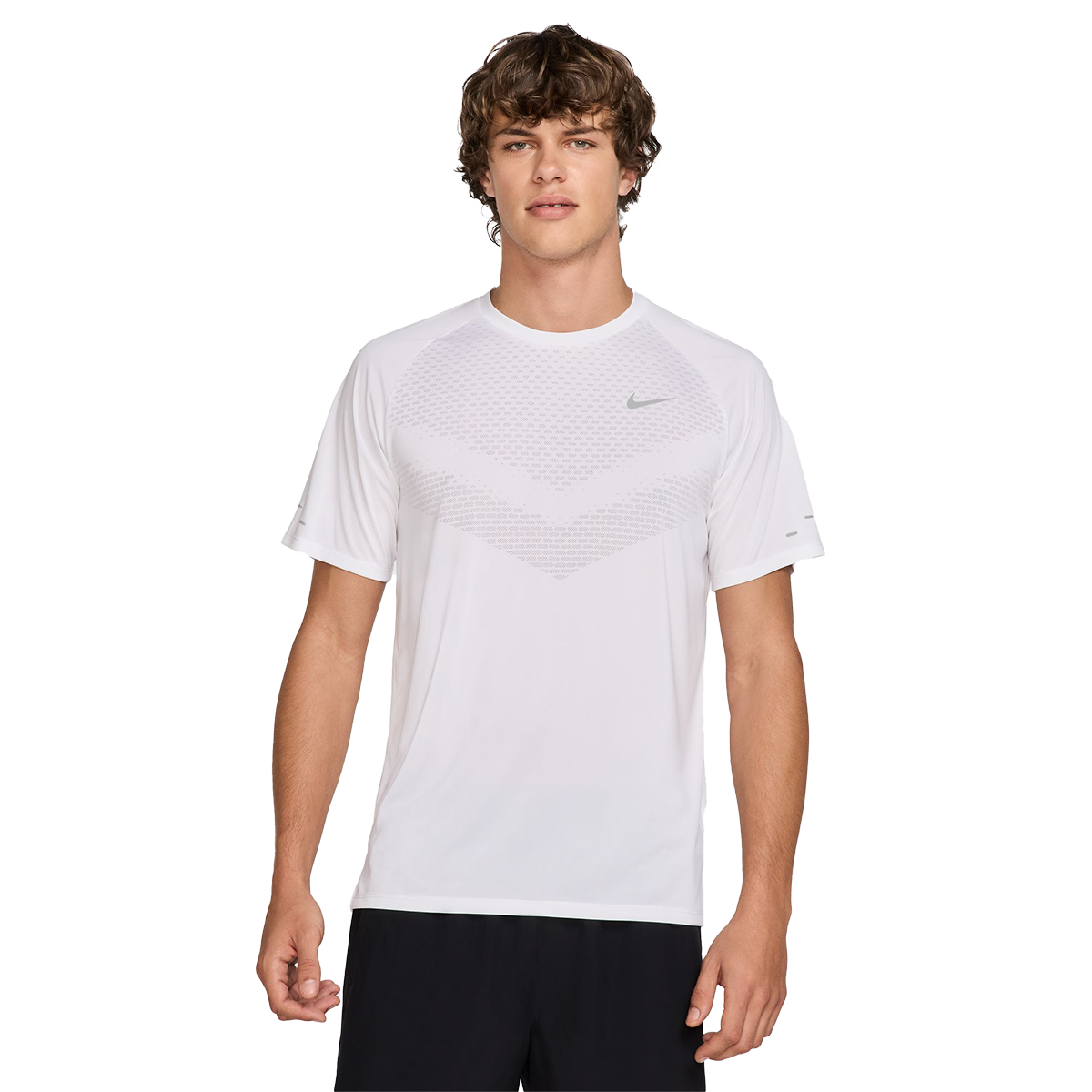 Nike Stride Shortsleeve — University Red - Reflective Silver — Size Small — Alternate View 14