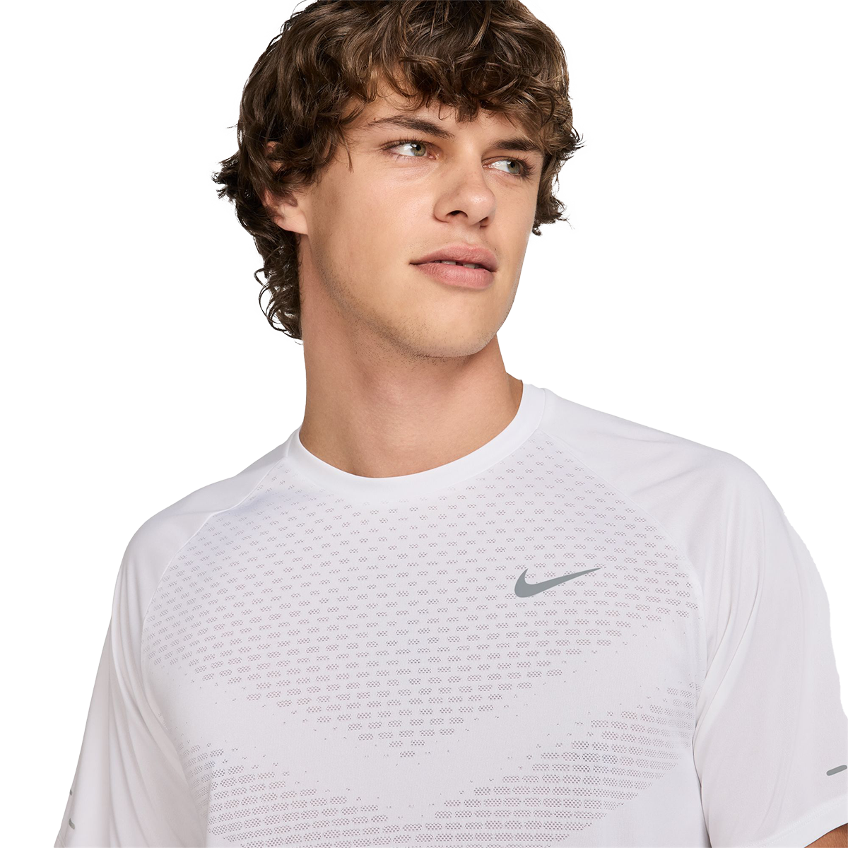 Nike Stride Shortsleeve — University Red - Reflective Silver — Size Small — Alternate View 17