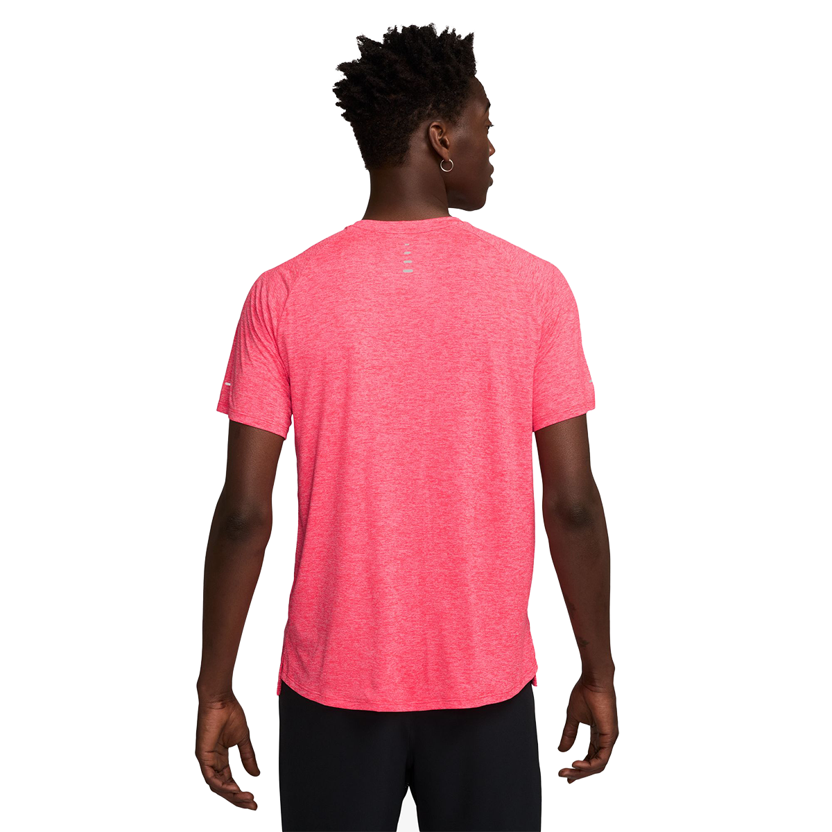 Nike Stride Shortsleeve — University Red - Reflective Silver — Size Small — Side View