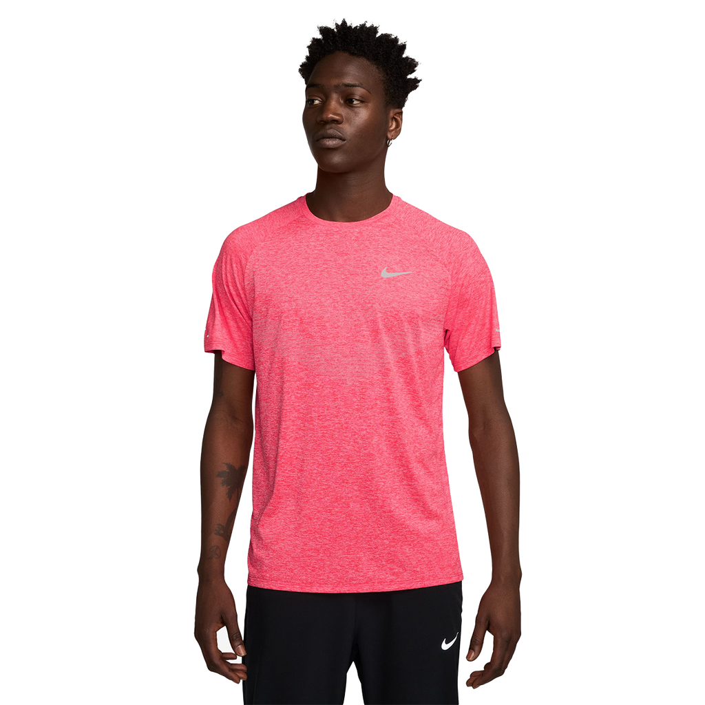 Nike Stride Shortsleeve — University Red - Reflective Silver — Size Small — Front View