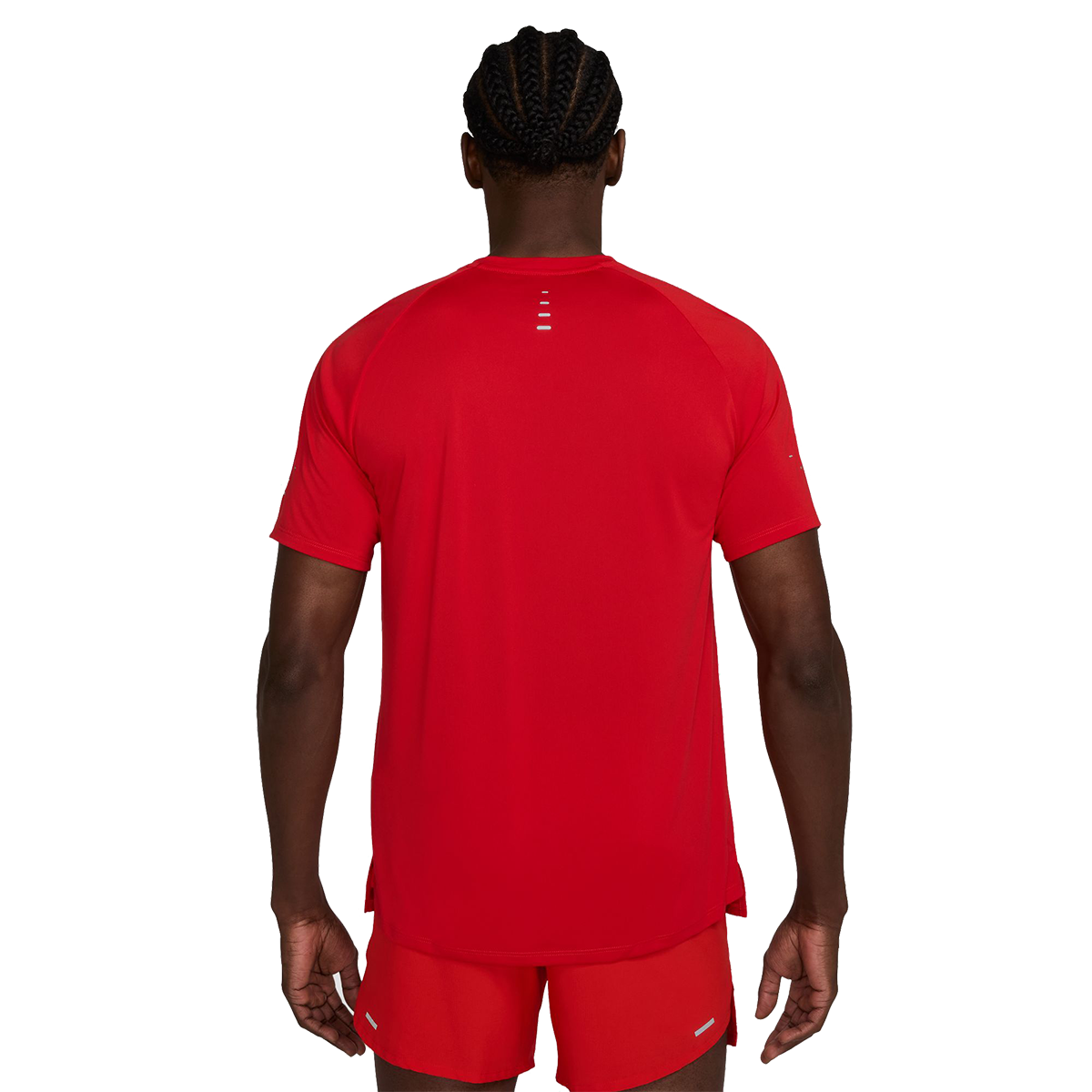Nike Stride Shortsleeve — University Red - Reflective Silver — Size Small — Top View