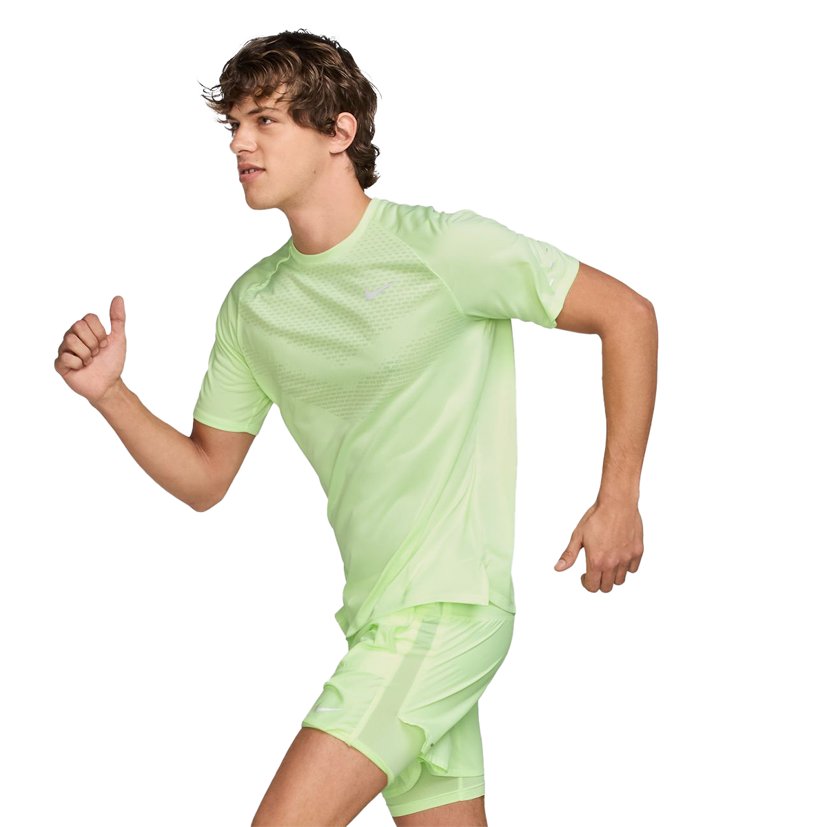 Nike Stride Shortsleeve — University Red - Reflective Silver — Size Small — Alternate View 26