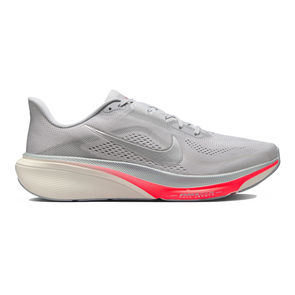 Nike Pegasus 42 — Wolf Grey - Metallic Silver - Photon Dust — Size D — Width 9 — Front View