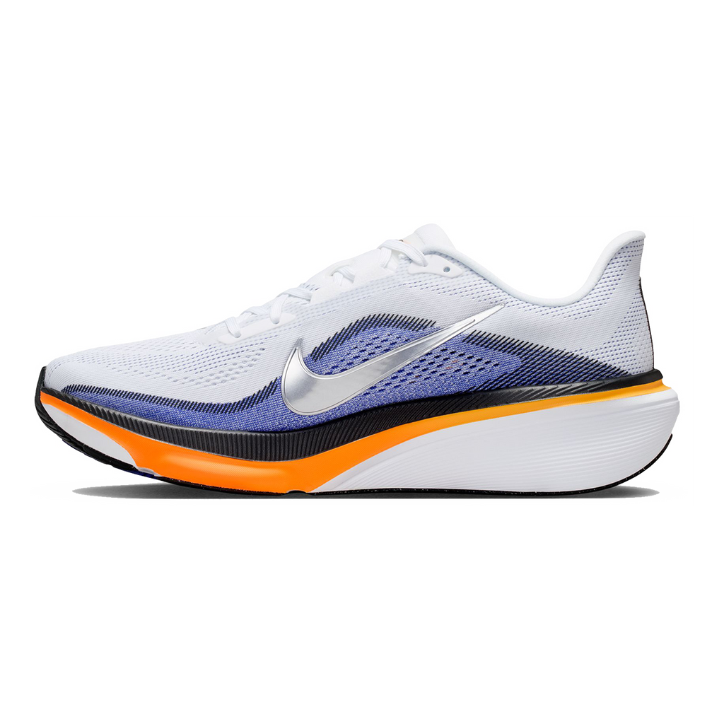 Nike Pegasus 42 — Wolf Grey - Metallic Silver - Photon Dust — Size D — Width 9 — Lifestyle View