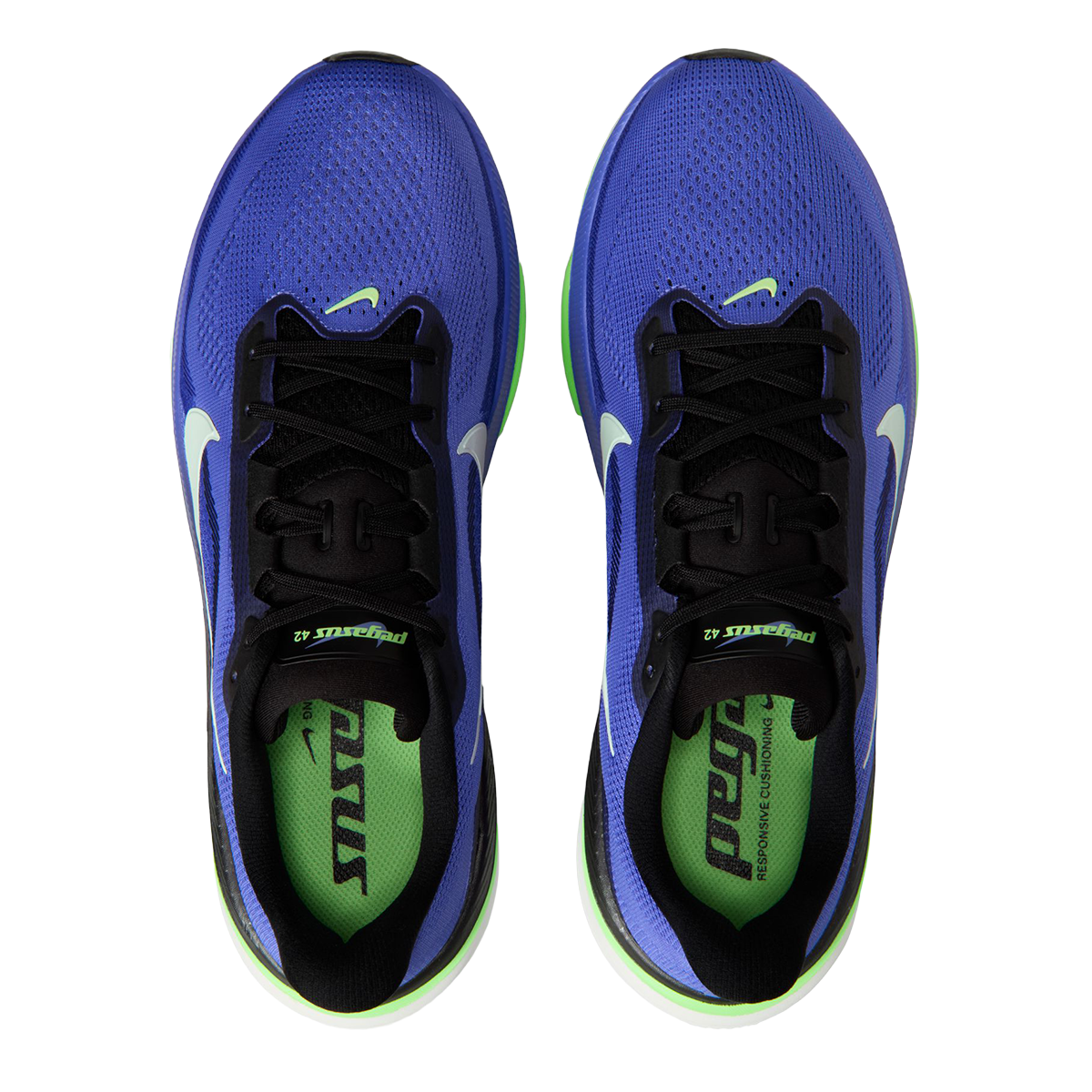 Nike Pegasus 42 — Wolf Grey - Metallic Silver - Photon Dust — Size D — Width 9 — Alternate View 11