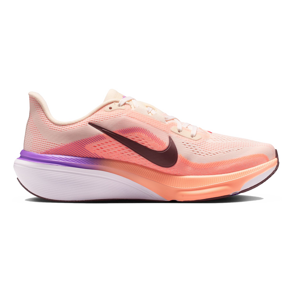 Nike Pegasus 42 — Chalk - Tattoo - Orange Pulse - Bright Violet — Size B — Width 6.5 — Front View