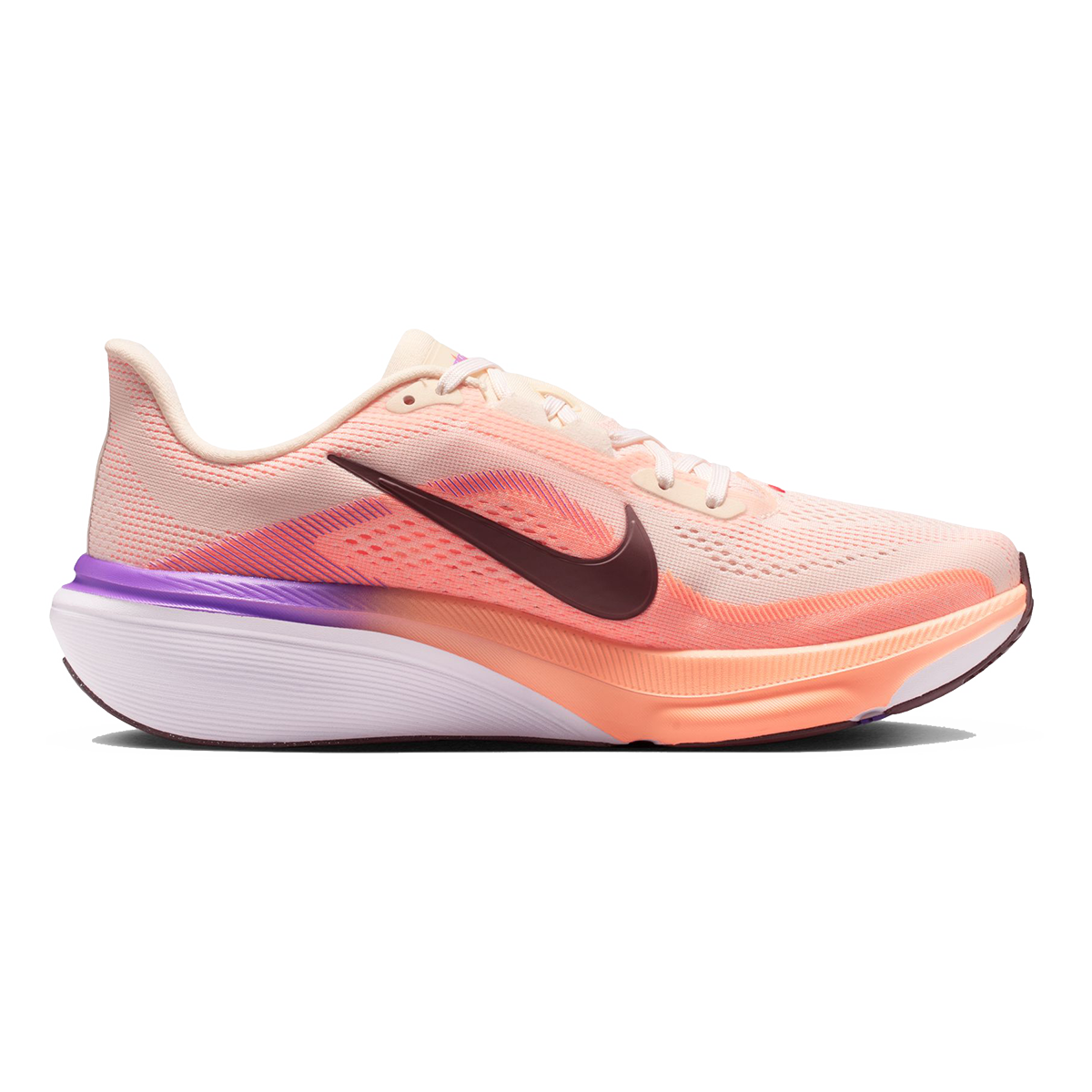 Nike Pegasus 42 — Chalk - Tattoo - Orange Pulse - Bright Violet — Size B — Width 6.5 — Front View
