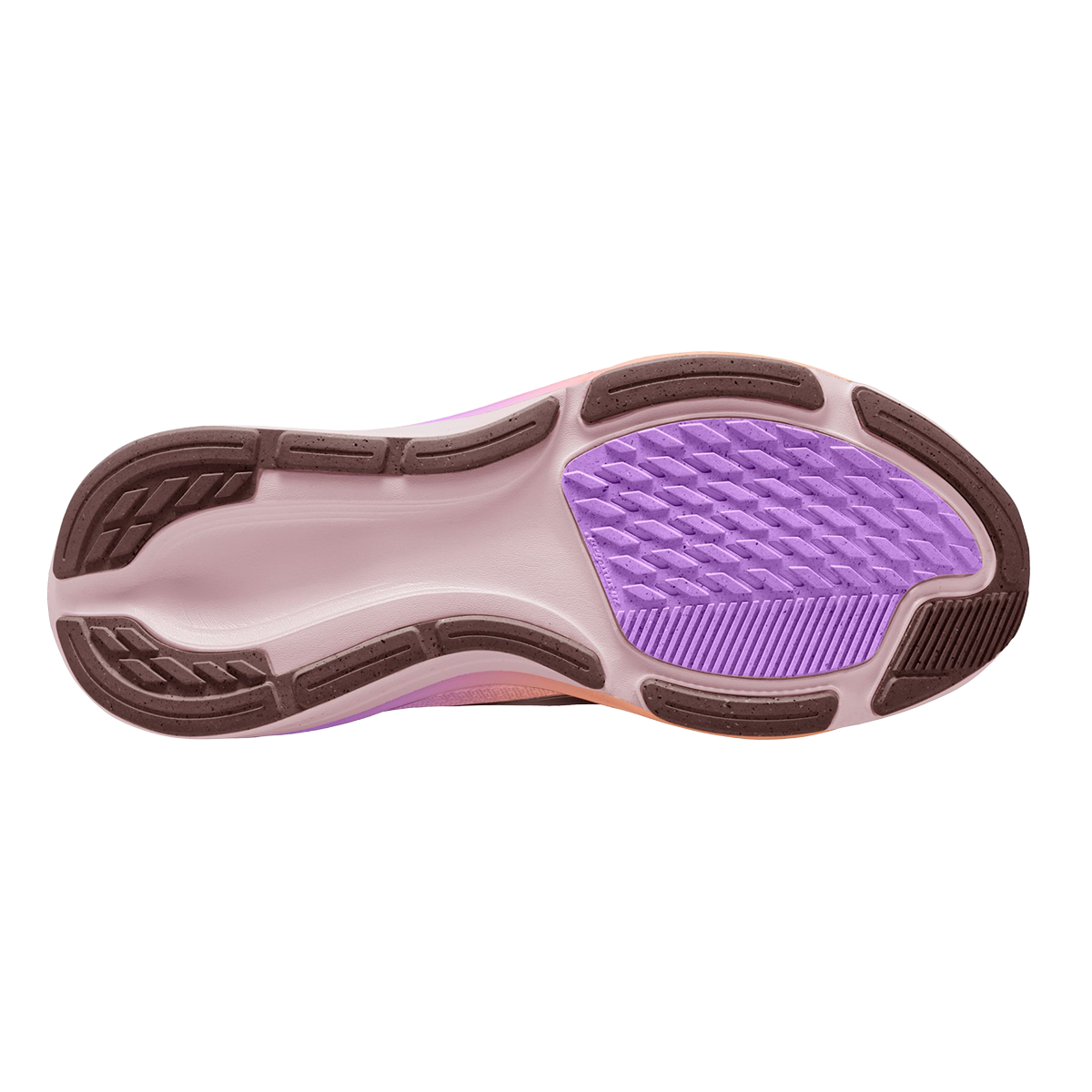 Nike Pegasus 42 — Chalk - Tattoo - Orange Pulse - Bright Violet — Size B — Width 6.5 — Top View