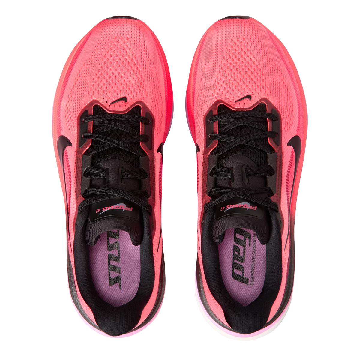 Nike Pegasus 42 — Chalk - Tattoo - Orange Pulse - Bright Violet — Size B — Width 6.5 — Alternate View 15