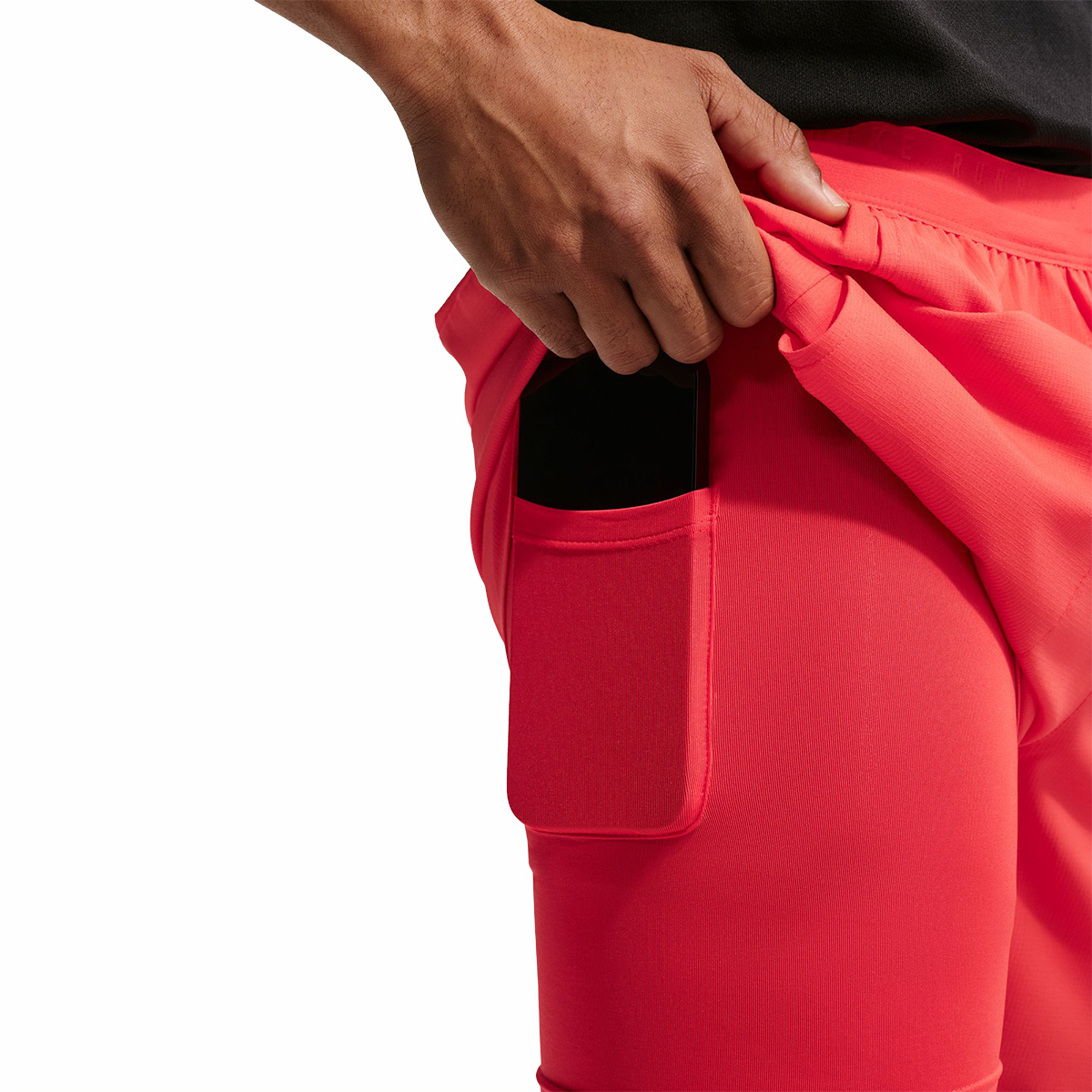 Nike Dri-FIT 7" 2-in-1 Running Shorts — Hyper Royal - Reflective Silver — Size Small — Detail View