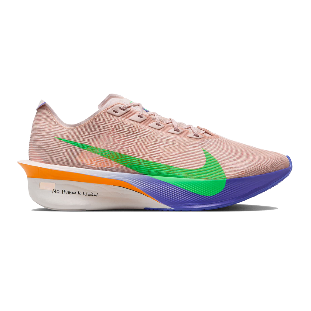 Nike Vaporfly 4 Eliud Kipchoge — Silt Red - Green Shock - Fire Pink — Size D — Width 9 — Front View