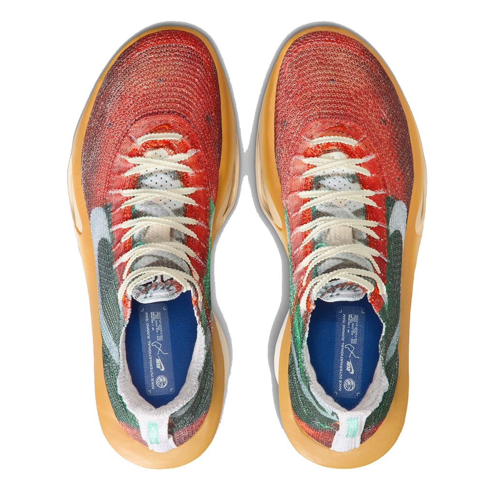 Nike Air Zoom Alphafly Next% 3 PRM — Multi - Color - Clear - Starfish - Aloe Verde — Size D — Width 9 — Back View