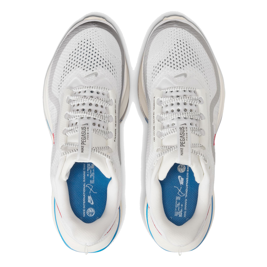 Nike Pegasus Premium — Football Grey - Multi Color - Total Orange - Summit White - Mtlc Silver - Black — Size B — Width 7.5 — Alternate View 47
