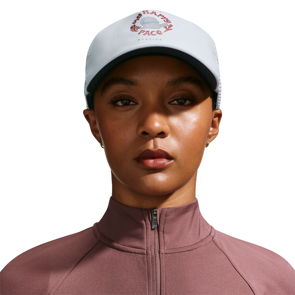 Nike Pro Dri-Fit Unstructured Happy Pace Cap — Black - Anthracite — Size Medium / Large — Alternate View 16
