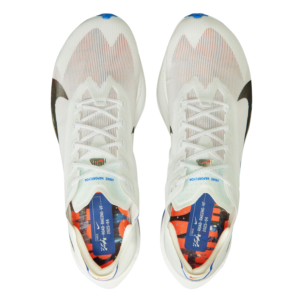 Nike Zoomx Vaporfly Next% 4 CM — White - Black - Racer Blue - Silt Red — Size D — Width 9.5 — Back View