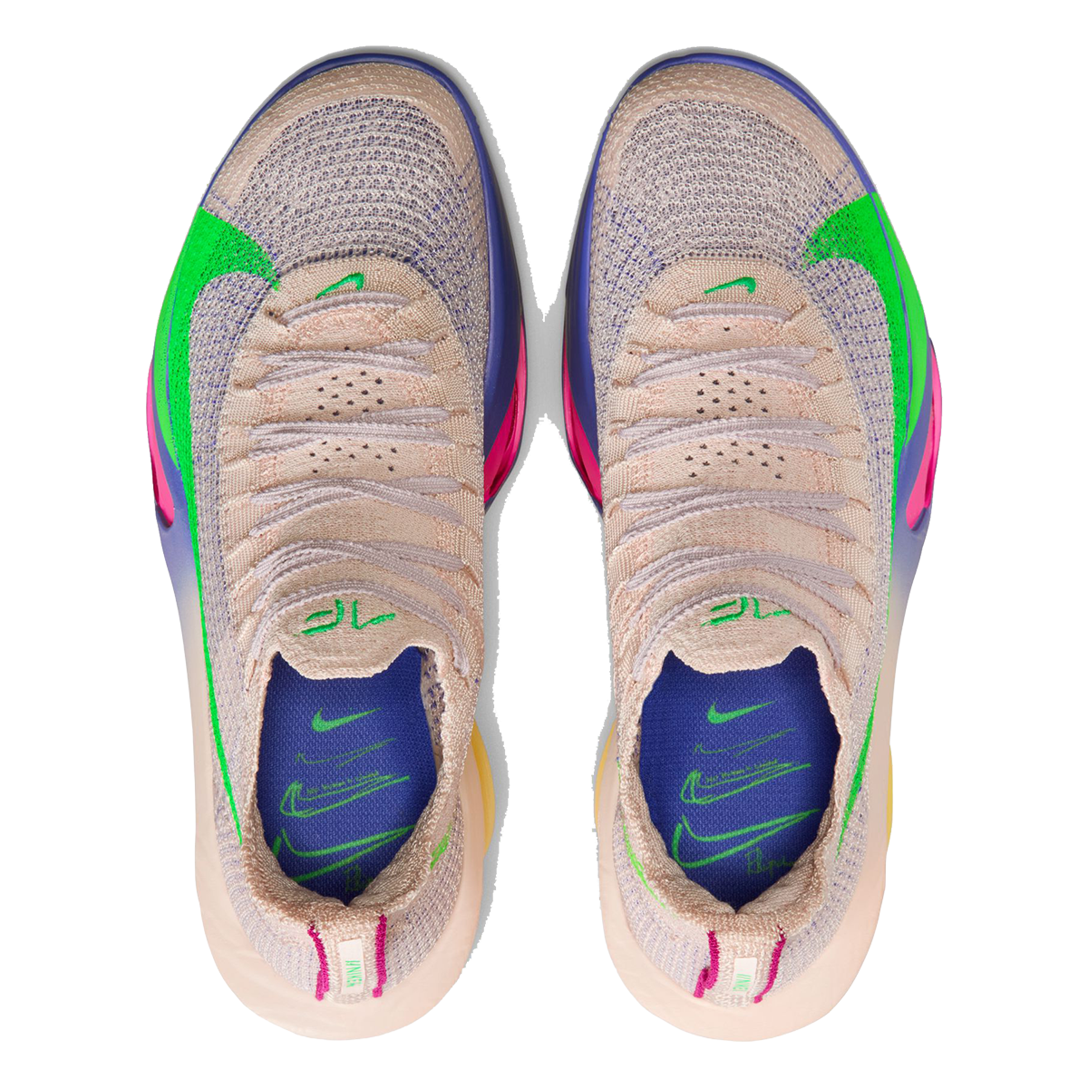 Nike Alphafly 3 Eliud Kipchoge — Silt Red - Green Shock - Bright Ceramic — Size B — Width 7.5 — Back View