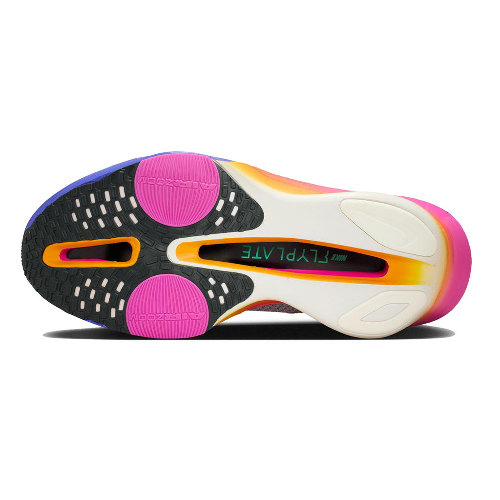 Nike Alphafly 3 Eliud Kipchoge — Silt Red - Green Shock - Bright Ceramic — Size B — Width 7.5 — Top View