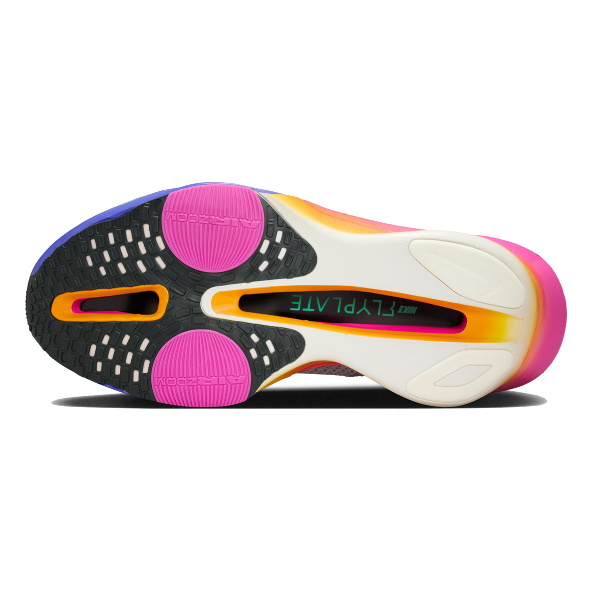 Nike Alphafly 3 Eliud Kipchoge — Silt Red - Green Shock - Bright Ceramic — Size B — Width 7.5 — Top View