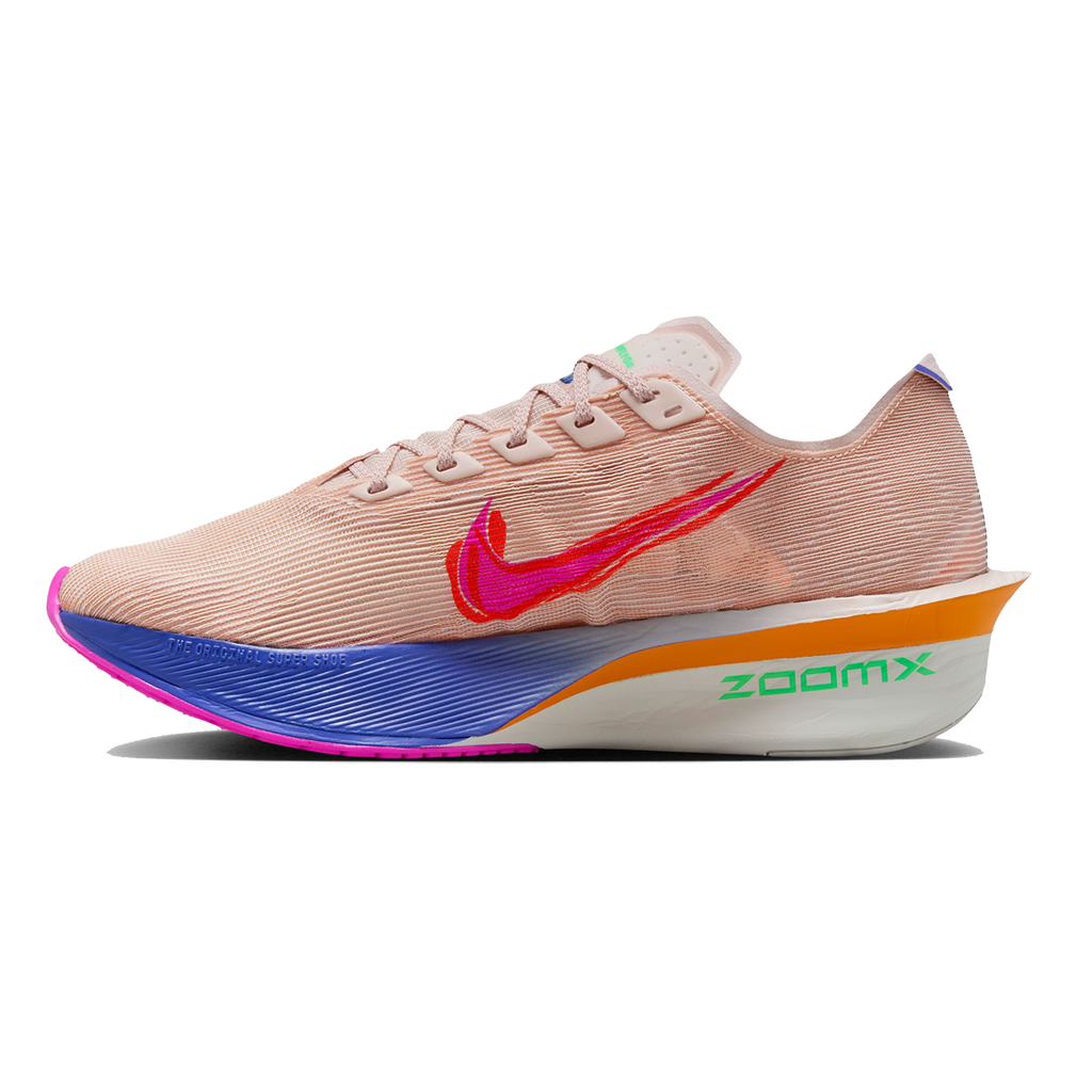 Nike Vaporfly 4 Eliud Kipchoge — Silt Red - Green Shock - Fire Pink — Size B — Width 7.5 — Side View