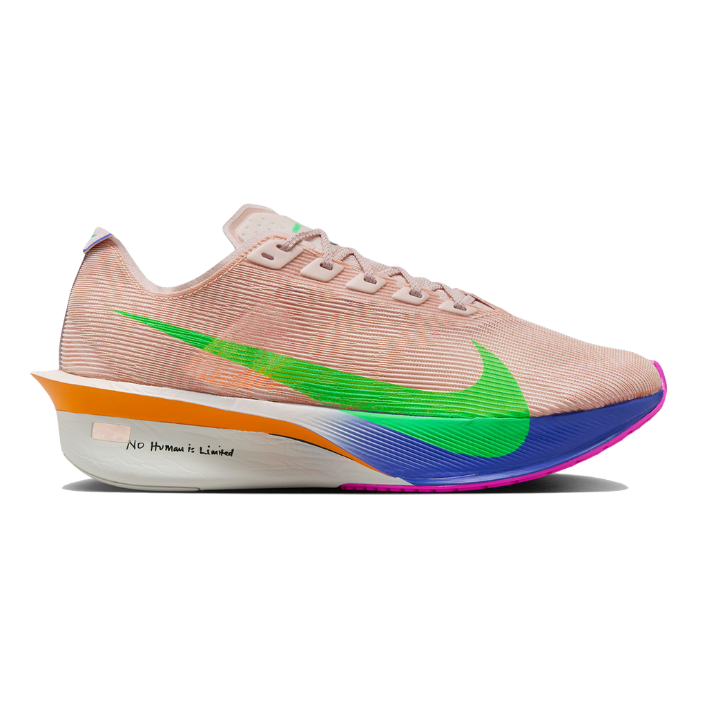 Nike Vaporfly 4 Eliud Kipchoge — Silt Red - Green Shock - Fire Pink — Size B — Width 7.5 — Front View