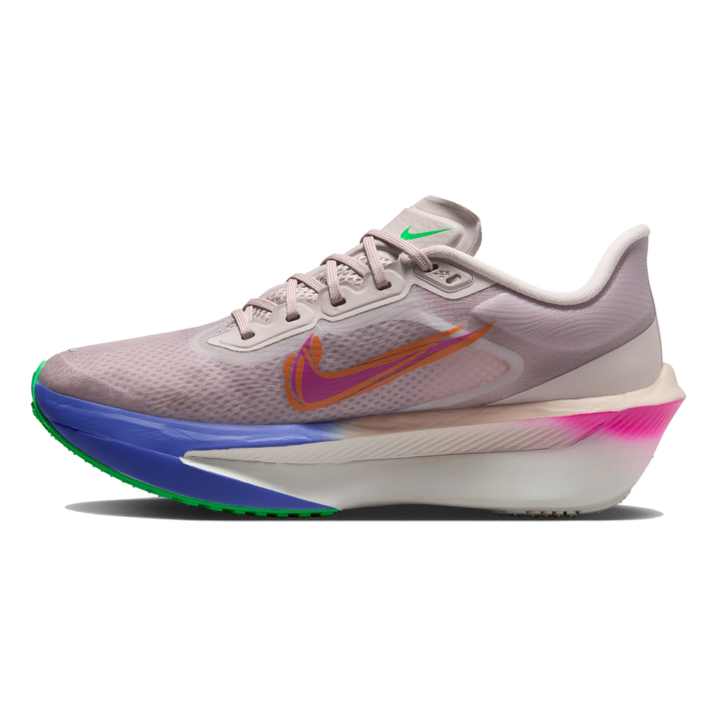 Nike Zoom Fly 6 EK — Silt Red - Green Shock - Persian Violet — Size B — Width 7.5 — Side View