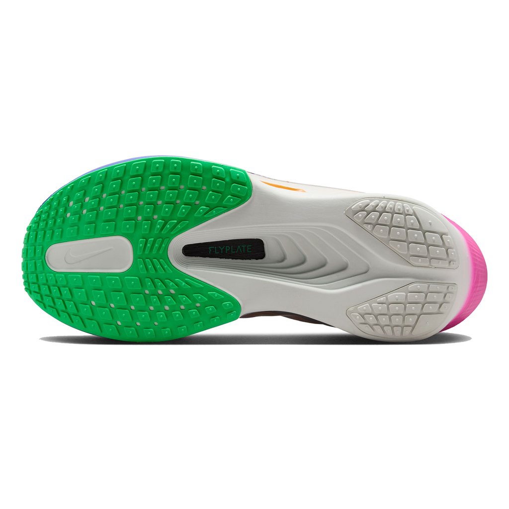 Nike Zoom Fly 6 EK — Silt Red - Green Shock - Persian Violet — Size B — Width 7.5 — Top View