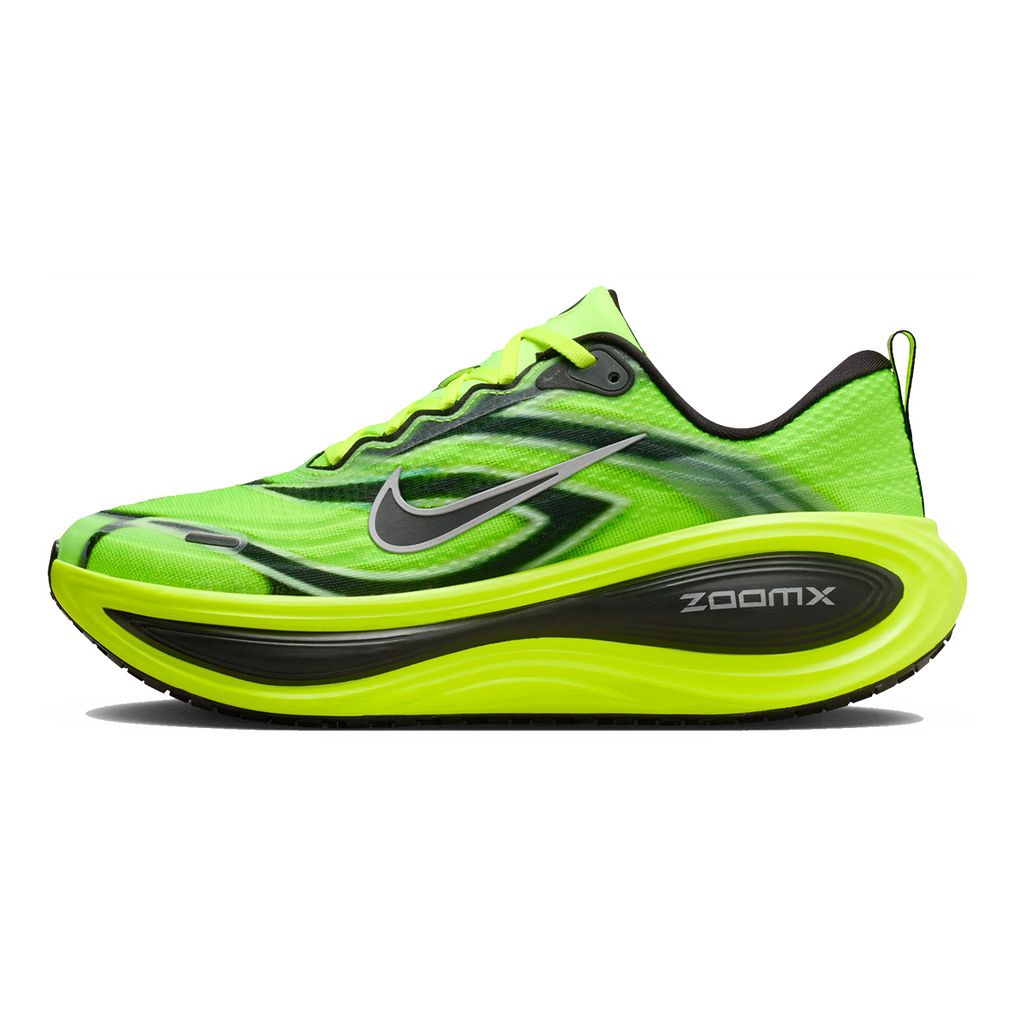Nike Vomero Plus SE — Multi - Color - Black - Volt - White — Size D — Width 9 — Side View