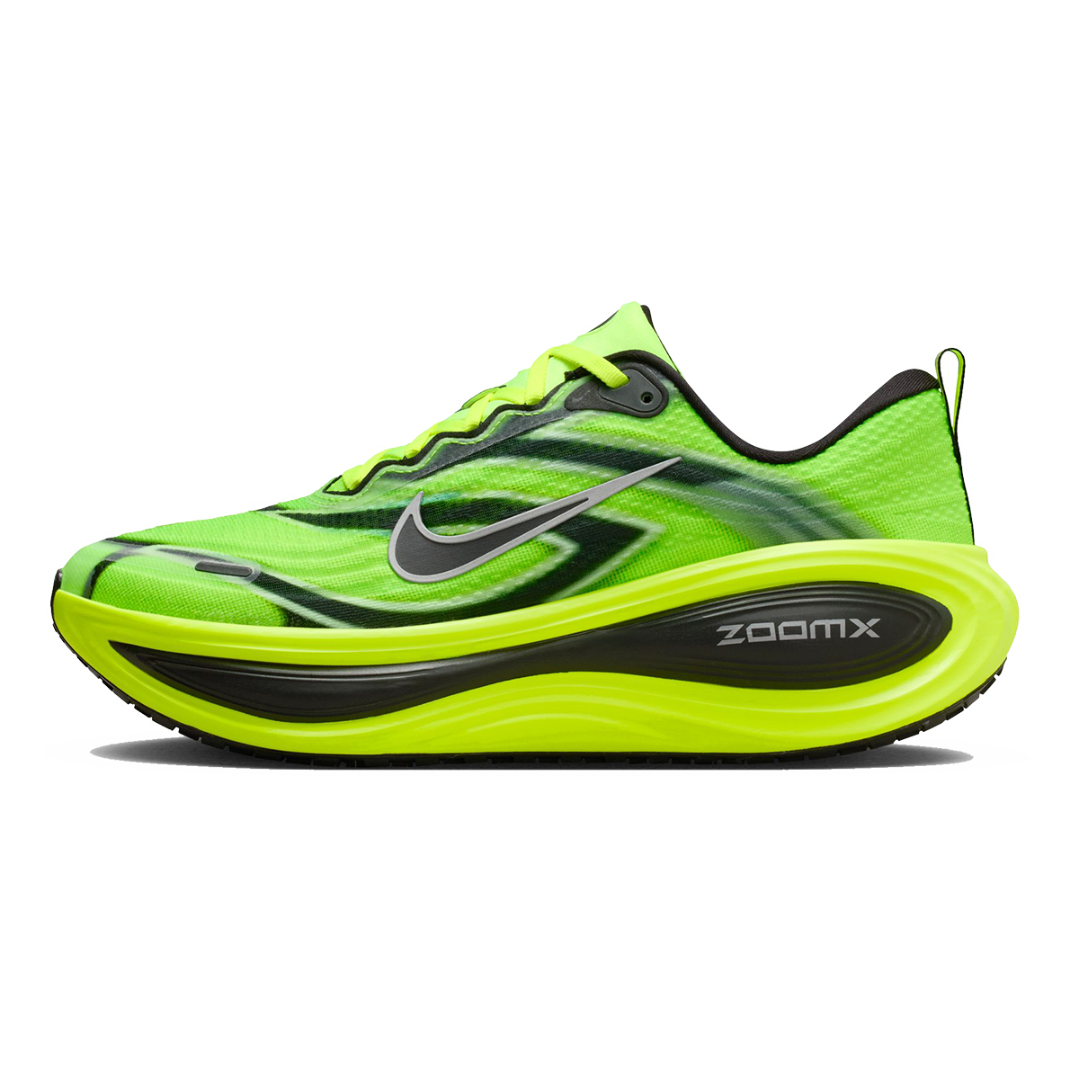 Nike Vomero Plus SE — Multi - Color - Black - Volt - White — Size D — Width 9 — Side View