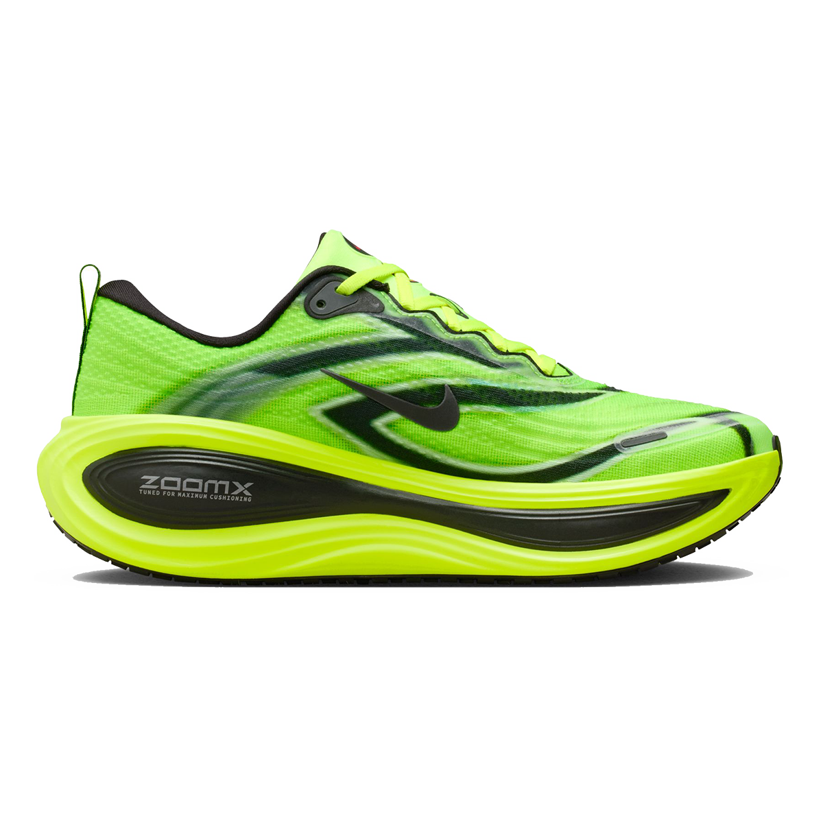 Nike Vomero Plus SE — Multi - Color - Black - Volt - White — Size D — Width 9 — Front View