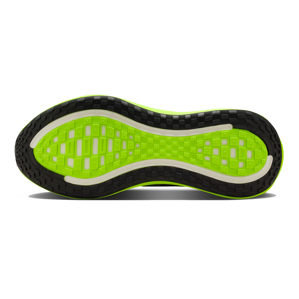 Nike Vomero Plus SE — Multi - Color - Black - Volt - White — Size D — Width 9 — Top View
