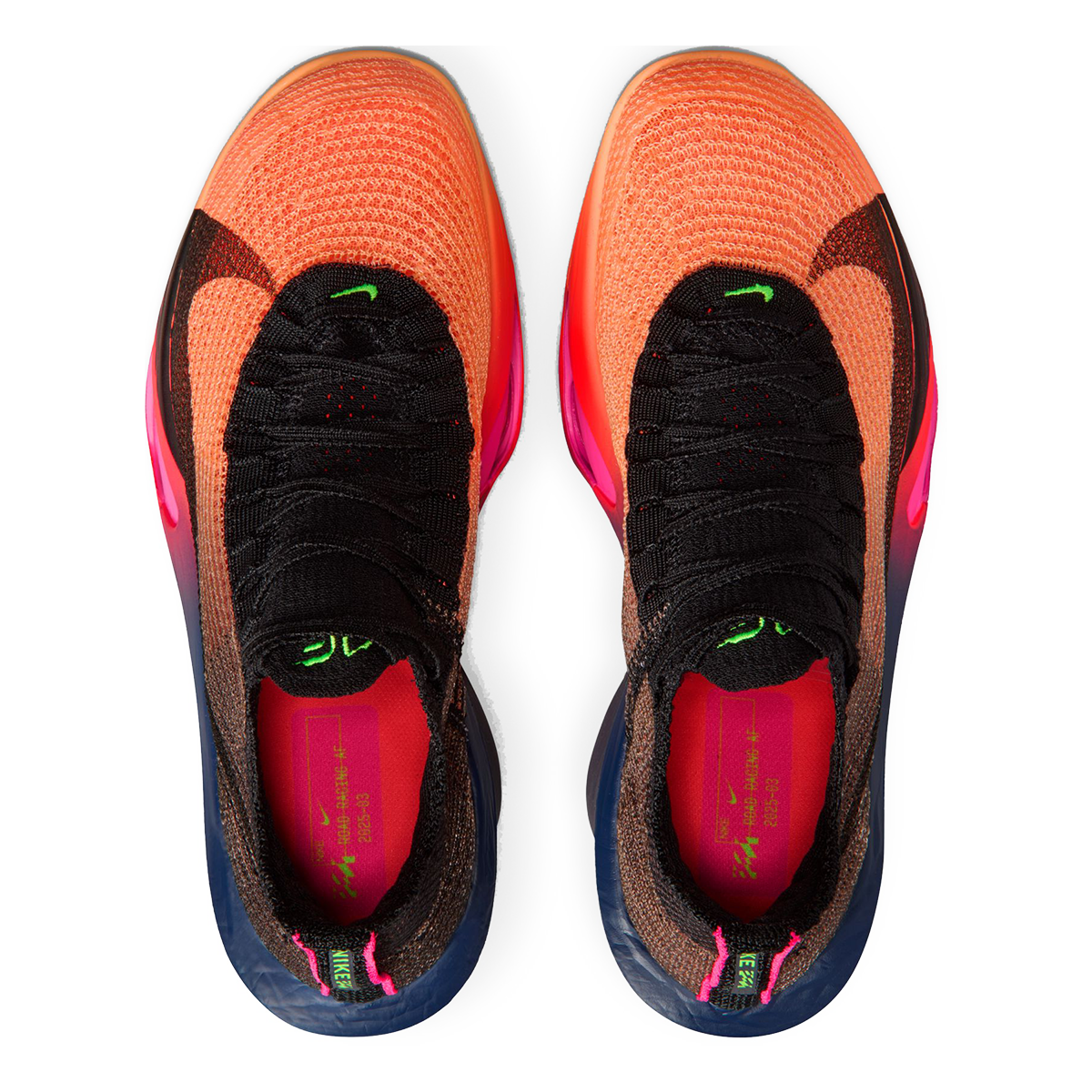 Nike Air Zoom Alphafly Next% 3 — Bright Crimson - Cave Purple - Lime Blast - Mint Foam - Sunset Tint - Green Strike — Size B — Width 6.5 — Alternate View 8