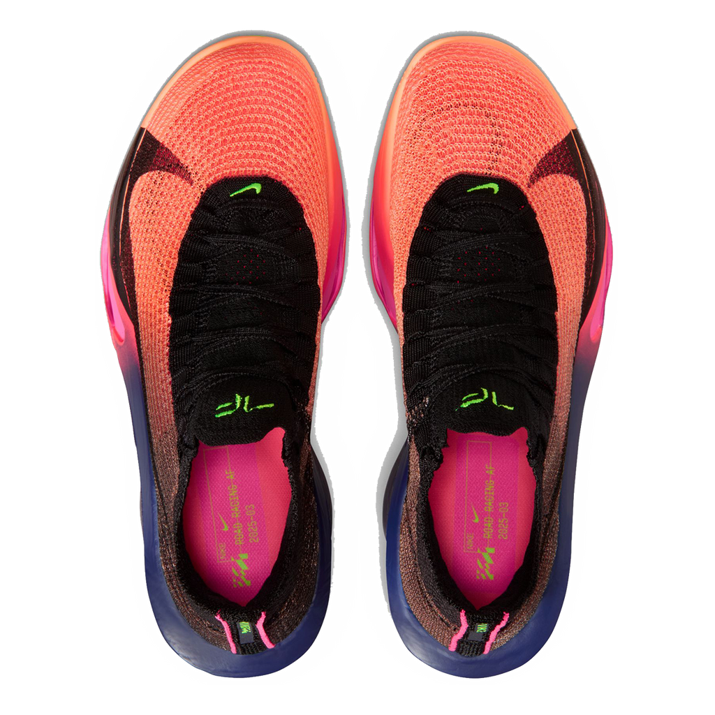 Nike Air Zoom Alphafly Next% 3 — Bright Crimson - Cave Purple - Lime Blast - Mint Foam - Sunset Tint - Green Strike — Size D — Width 12.5 — Alternate View 12