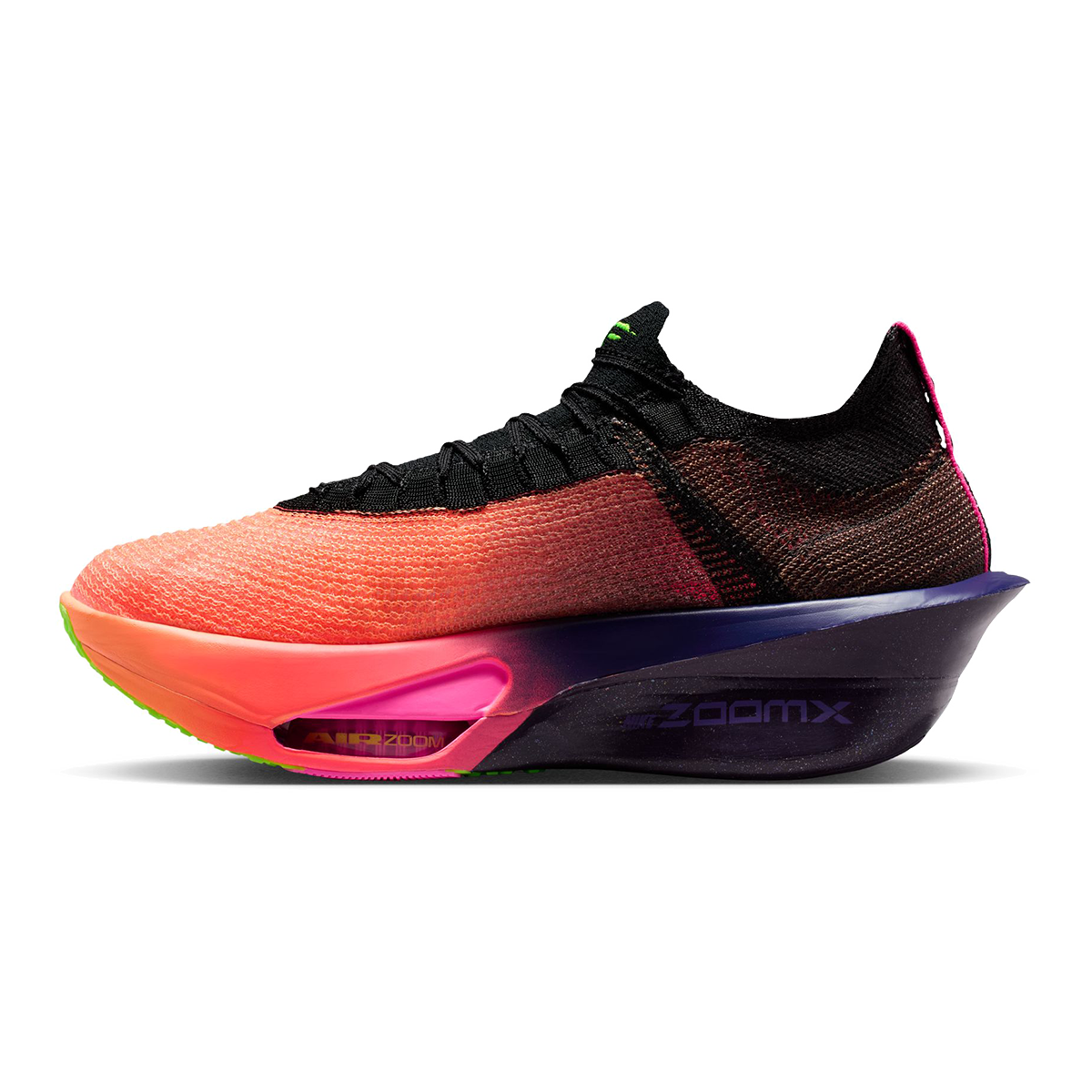 Nike Air Zoom Alphafly Next% 3 — Bright Crimson - Cave Purple - Lime Blast - Mint Foam - Sunset Tint - Green Strike — Size D — Width 12.5 — Alternate View 11