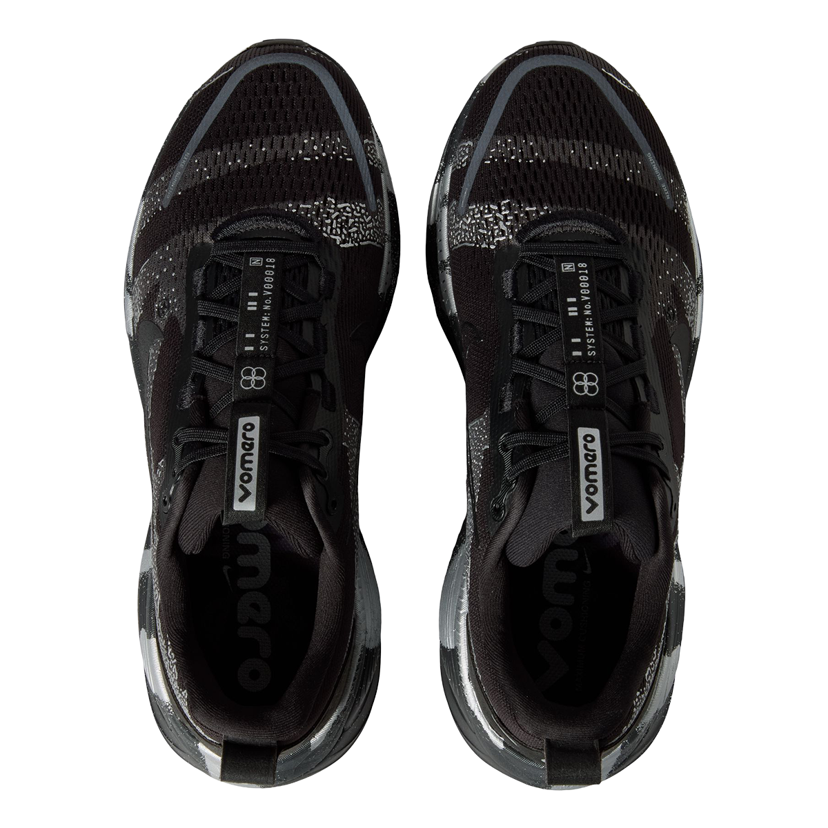 Nike Vomero 18 DSRPT — Iron Grey - Black - Lt Smoke Grey — Size D — Width 8 — Back View