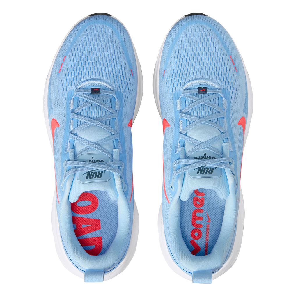 Nike Vomero 18 — Pure Platinum - Anthracite - Smoke Grey - Lt Smoke Grey - Univ Red - Solar Red — Size D — Width 9 — Alternate View 94