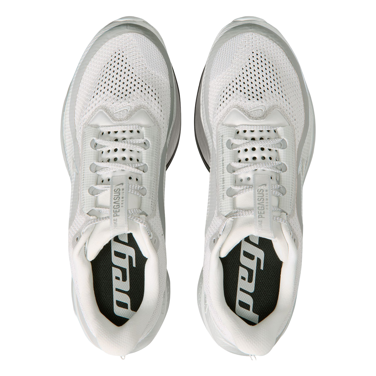 Nike Pegasus Premium RR — Photon Dust - Metallic Silver - Black — Size D — Width 9 — Back View