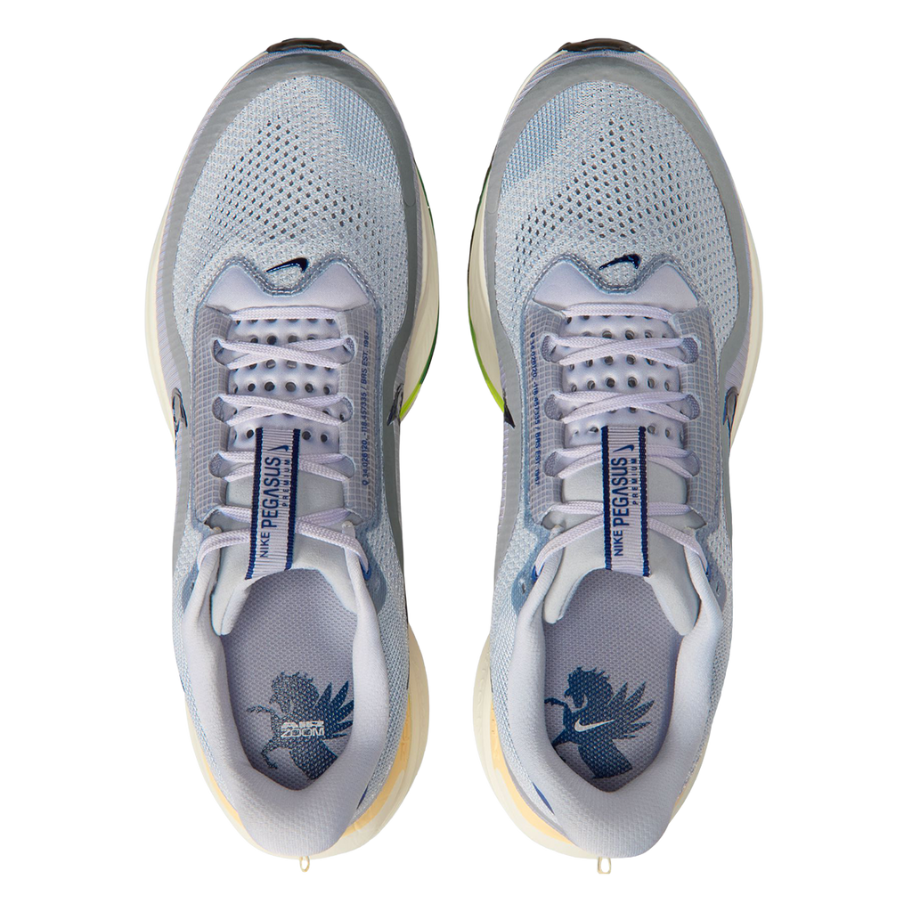 Nike Pegasus Premium — Football Grey - Multi Color - Total Orange - Summit White - Mtlc Silver - Black — Size D — Width 9 — Back View
