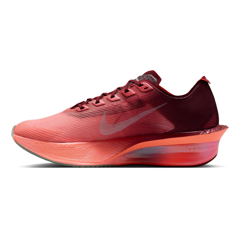 Nike Zoomx Vaporfly Next% 4 SE — Team Red - Barely Green - Atomic Pink — Size B — Width 7 — Side View