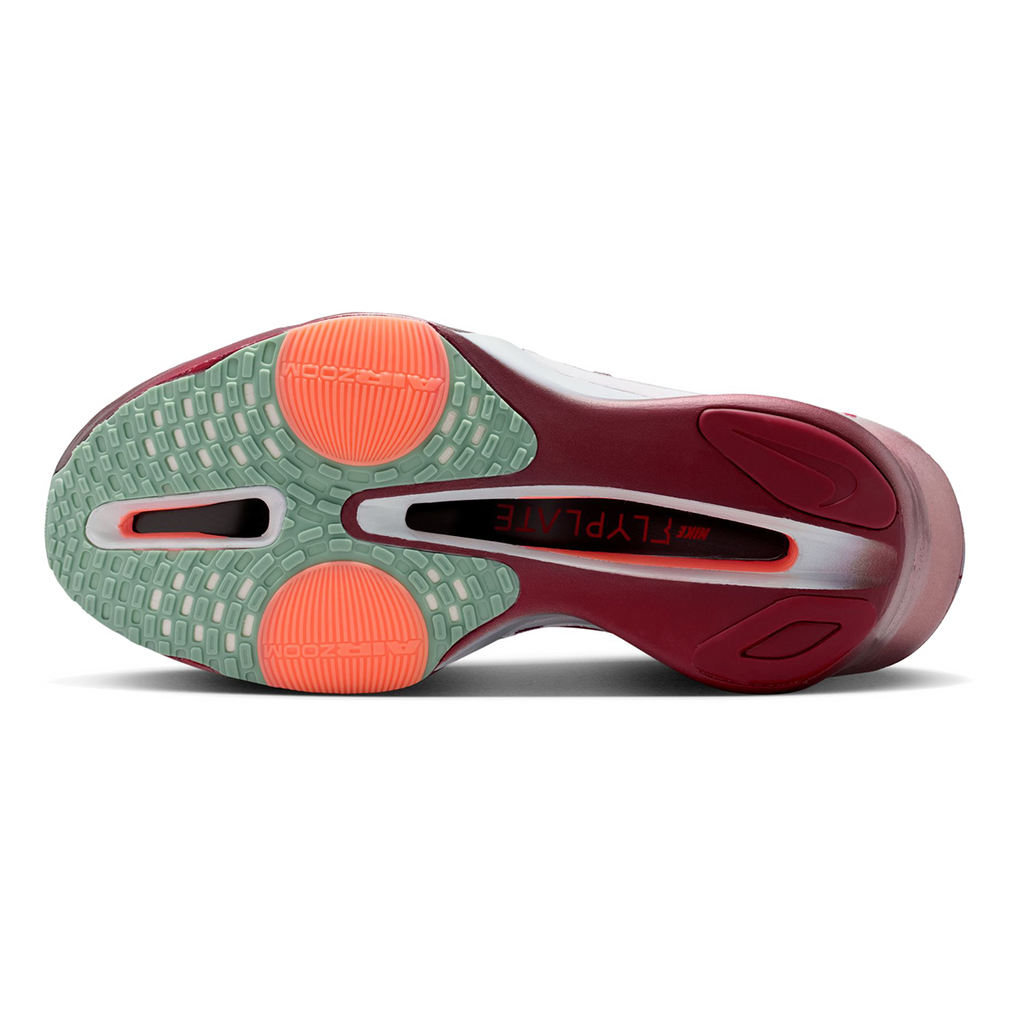 Nike Air Zoom Alphafly Next% 3 SE — Team Red - Barely Green - Bright Crimson — Size B — Width 7 — Top View