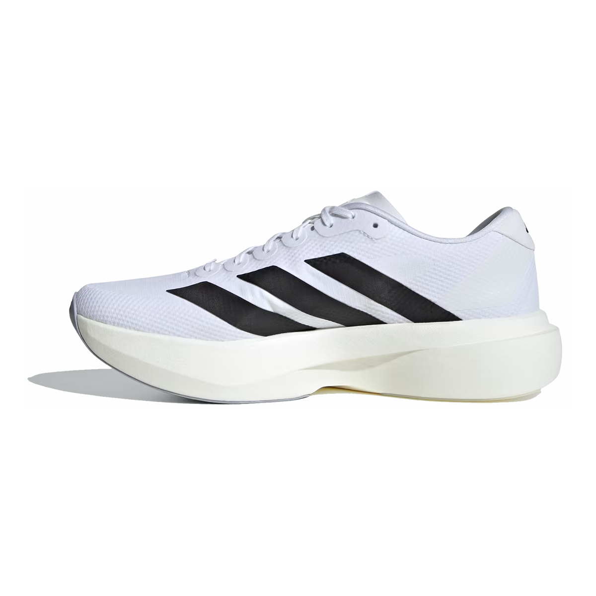 Adidas Adizero Evo SL Woven — Ftwr White - Core Black - Dash Grey — Size D — Width 8.5 — Detail View