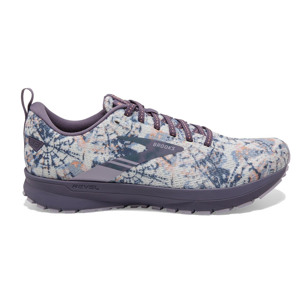 Brooks Revel 5 Delicate Dyes — Black - Thistle - Cadet — Size B — Width 9.5 — Alternate View 9