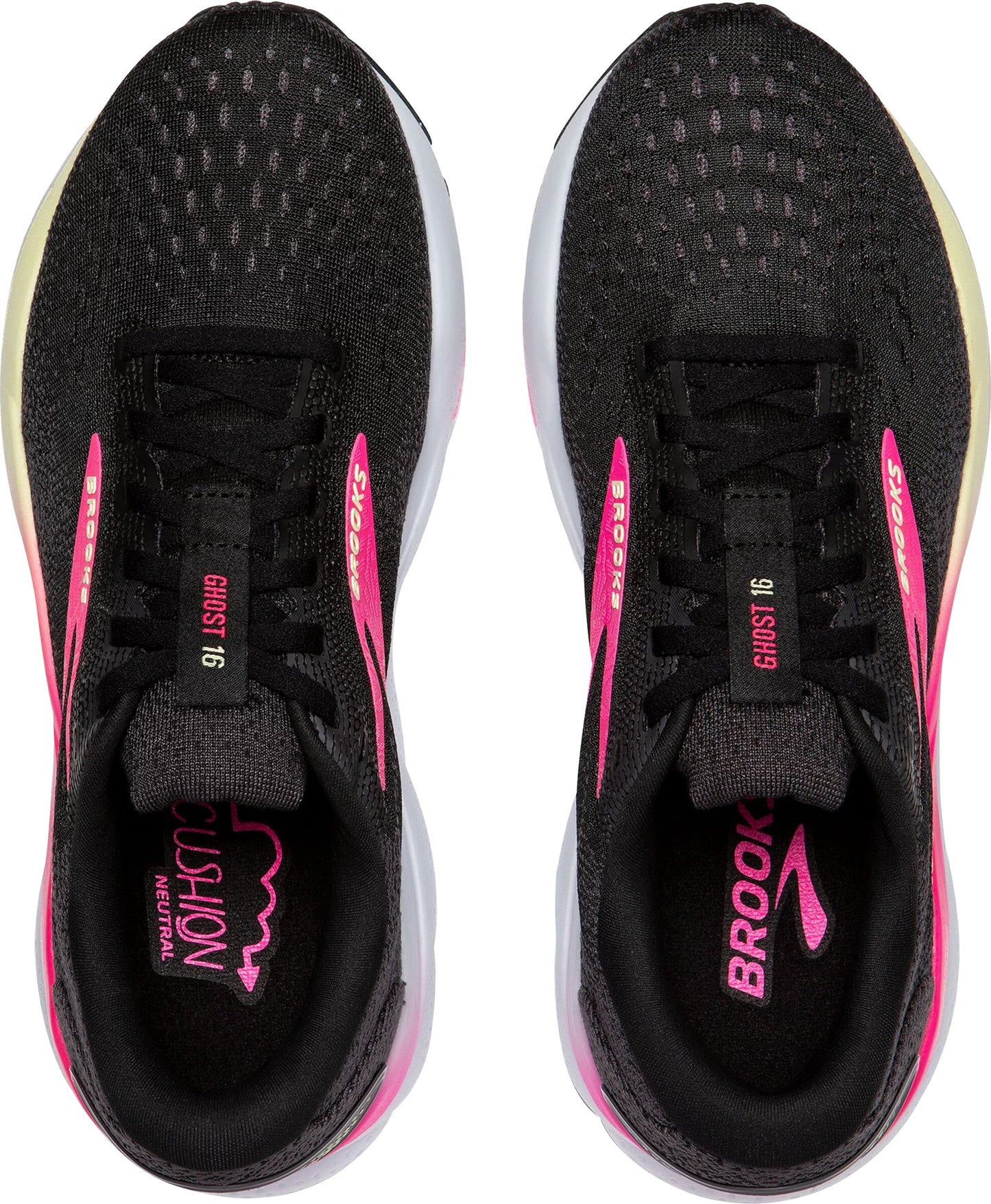 Brooks Ghost 16 Womens Running Shoes - Black